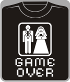 Прикольные футболки: game over